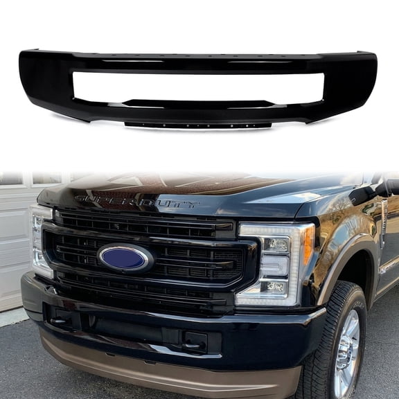 Agate Black For 2017-2019 Ford F250 F350 F450 Super Duty Front Bumper Face Bar