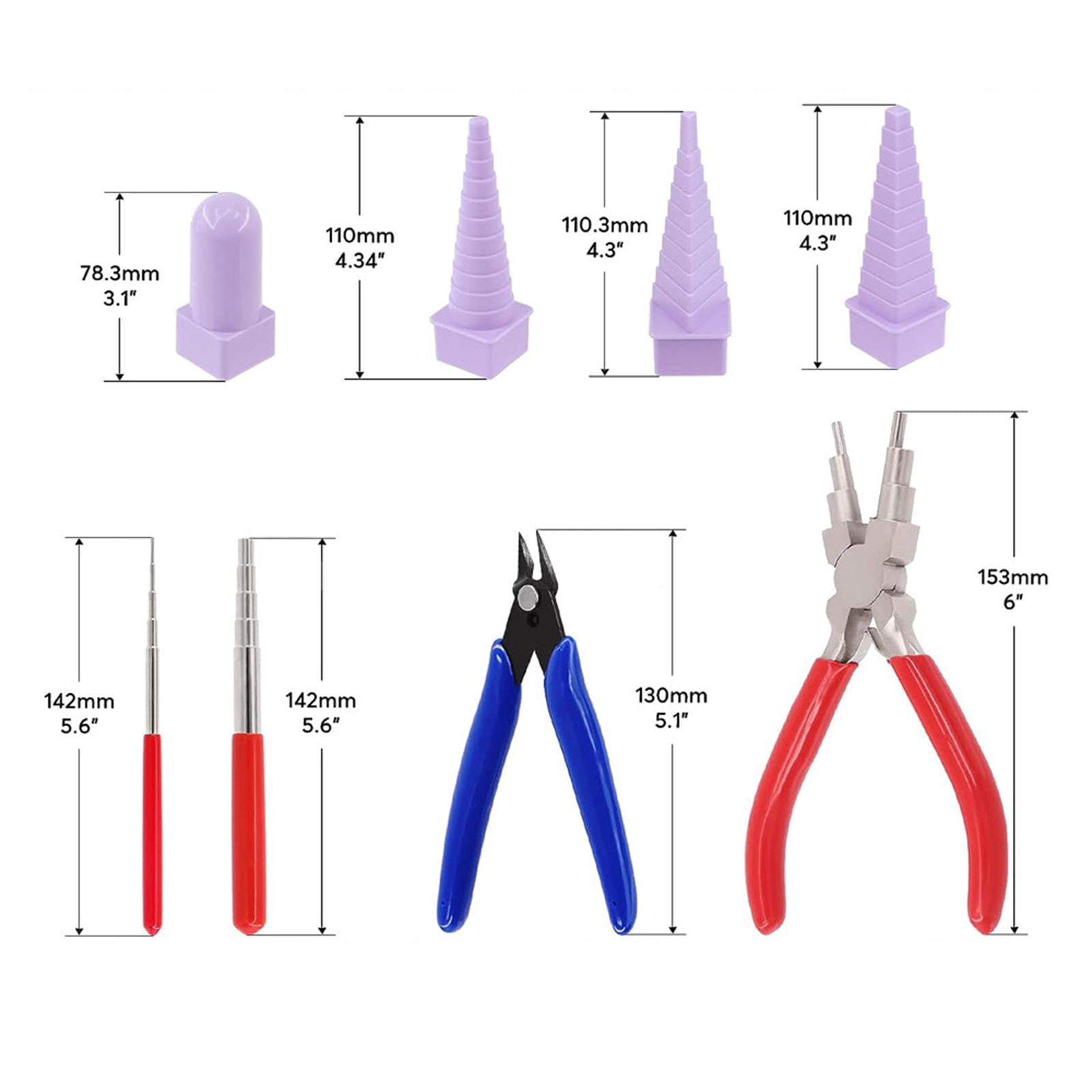 8Pcs Wire Looping Tool, Bail Making Pliers, DIY Craft Jump , Adult Wire Looping , Winding Forming Tool for Wire Wrapping