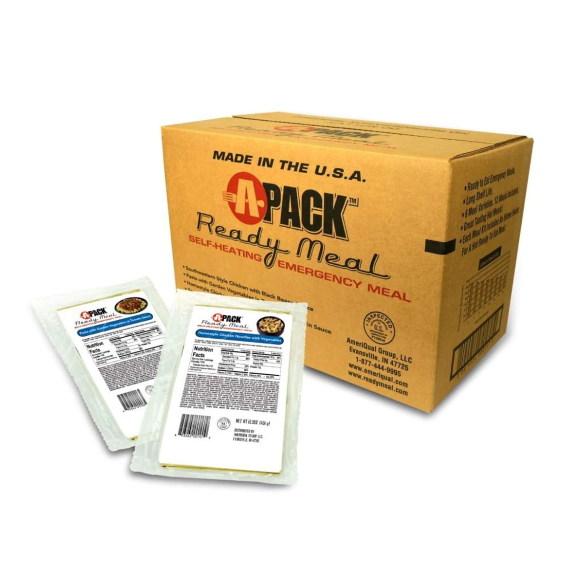 APack MREs packed in 2019 (Meals Ready to Eat) 12 Meals per Case