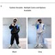 thumbnail image 3 of Qarigey Conjunto de ropa de otoño para niños, sudadera deportiva con letras bordadas para niños, pantalones de chándal de manga larga con conjuntos de ropa Negro ciento cuarenta, 3 of 6