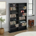 thumbnail image 3 of Prepac Double Width Media Storage Cabinet, Adjustable Shelves, Wall Unit, Various Colors, 3 of 10