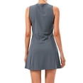 thumbnail image 2 of Valcatch Women's Tennis Dress Sleeveless Golf Workout Dresses with Separate Biker Shorts 4 Pockets, 2 of 9
