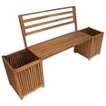thumbnail image 2 of Leigh Country TX 36457 Sequoia Acacia Wood Planter Bench - Brown, 2 of 4