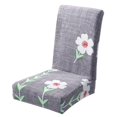 thumbnail image 1 of Cubierta de sil del comedor de impresión digital Cubierta de sil del banquete Protector del asiento del taburete para el hote Estilo_6 Baoblaze Fundas para silla de comedor, 1 of 8