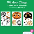thumbnail image 3 of Big Dot of Happiness Vintage Halloween Window Clings, Reusable Holiday Window Sticker Decorations, Black Cat Pumpkin and Ghost Decals, Retro Halloween Static Clings for Kids Party or Fall Home Decor, 3 of 6