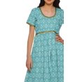 thumbnail image 5 of Moomaya Printed Indian Top Long Kurti Dress Cotton Tunic Dresses For Women, 5 of 6