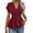 Wine, variant on Women's Wrap V Neck Peplum Blouse Short Sleeve Stretchy Ruched Casual Dressy Top Shirt Red 2XL