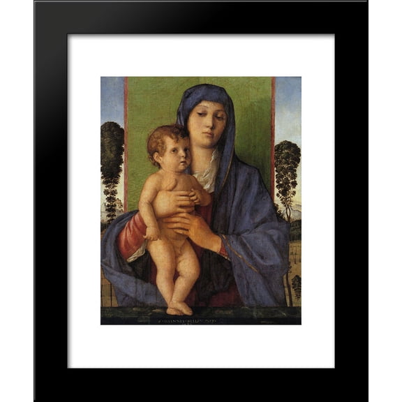 Madonna with Trees 20x24 Framed Art Print by Bellini, Giovanni