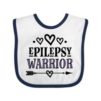 Inktastic Epilepsy Warrior Awareness Support Girls Baby Bib