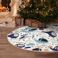 thumbnail image 5 of Daiia Cartoon Helicopters Drawing Merry Christmas Tree Skirt , Xmas Large Lace-up Tree Skirt, Santa Snowflakes Rustic Home Decorations New Year Party Farmhouse Decor-36", 5 of 6