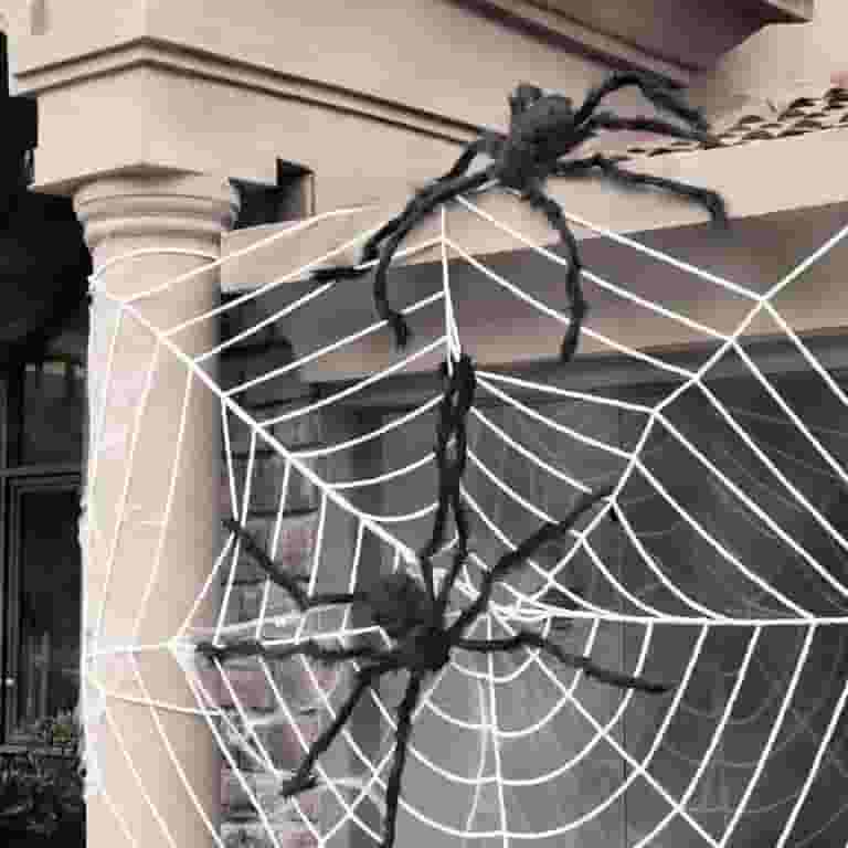 48 Inch Spider Large Spiders For Halloween LTTVQM 35 Inch Realistic Hairy Giant Spider ...