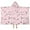 Pink Christmas Tree-1, variant on Pink Christmas Tree Pattern Hooded Bath Towel,50"x30" for Ages 3 To 12 Kids, Quick Dry Lightweight Soft Microfiber Hood Beach Towel Cover Up for Kids