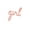 Rose Gold, variant on Air-Filled Lowercase Cursive "girl" Backdrop Balloon Banner