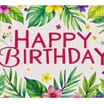 thumbnail image 4 of Floral Themed Happy Birthday Banner Background Party Decorations Photography Props for Birthday Party Backdrop Decor Celebrations, 4 of 8