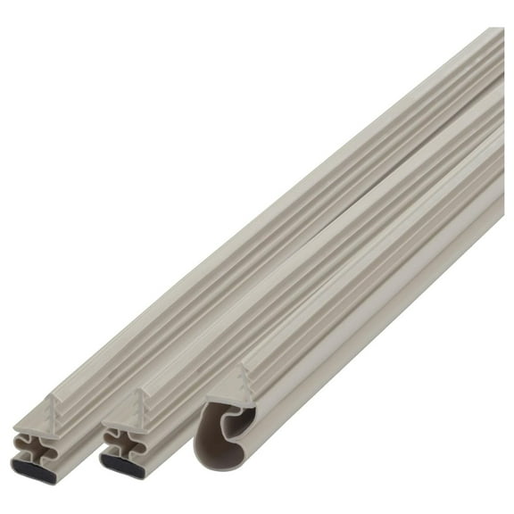 01610 Beige Vinyl with Magnetic Strip Top and Sides Door Seal Kit for Steel Doors