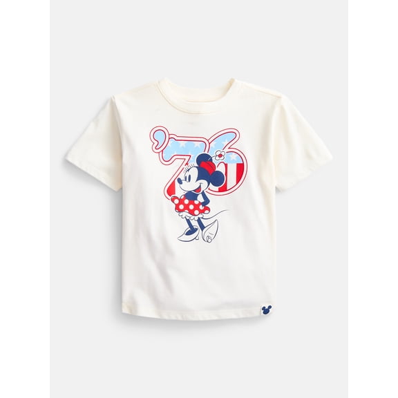 Minnie Mouse Toddler Girls 76 Graphic Tee, Sizes 12M-5T