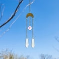 thumbnail image 1 of Colgante De Carillón De Viento Aro de hierro Luna Sol Cristal Colgante Campana de viento Colgante Gota Decoración de jardín (C), 1 of 4