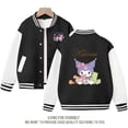 thumbnail image 1 of Sanrio Cinnamoroll Jacket Hello Kitty Kuromi Overcoat Woman Jacket Autumn Spring Kids Loose Sports Baseball Uniform Clothes Gift, 1 of 7