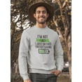 thumbnail image 2 of Just Entered Energy Saving Mode Sweatshirt Men -GoatDeals Designs, Male 3X-Large, 2 of 4