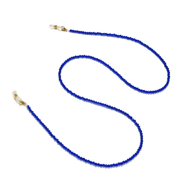 XmhyTop-A Dark Blue Eyeglass Chain 1 Piece, Glasses Strap, Non Slip Glasses Chain, Beaded Eyeglass Chain