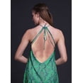 thumbnail image 3 of Bimba Robe d'Été Damassée pour Fête, Col Licou, Tenue de Plage, Dos Nu pour Femme - Xxx-Grand, 3 of 6