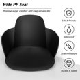 thumbnail image 6 of Giantex Modern Dining Chairs Set of 4, Lounge Plastic Accent Chair w/ Ergonomic Backrest,  Leisure Armchair for Kitchen, Dining Room, Bedroom, Living Room. Black, 6 of 6