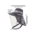 thumbnail image 6 of vlrwzc Anti-Mosquito Mesh Bucket Hat, Mosquito Head Net Mesh Hat, Netting-Midge Face Cover UV Protection Bucket Fishing Cap Beekeeping Net Hat for Outdoor Gardening, 6 of 7