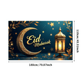 thumbnail image 3 of Eid Mubarak Moon Lanterns Stars Backdrop Banner for Eid Celebrations Party Supplies Photography Props Home Decoration Festive Atmosphere Decor, 3 of 8