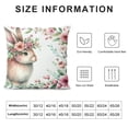 thumbnail image 5 of COMIO Easter Spring Pillow Covers Decoration, Buffalo Plaid Farmhouse Rabbit Bunny Flower Easter Throw Pillows Cushion Case Couch Decor for Spring Home Outdoor Decor, 5 of 5