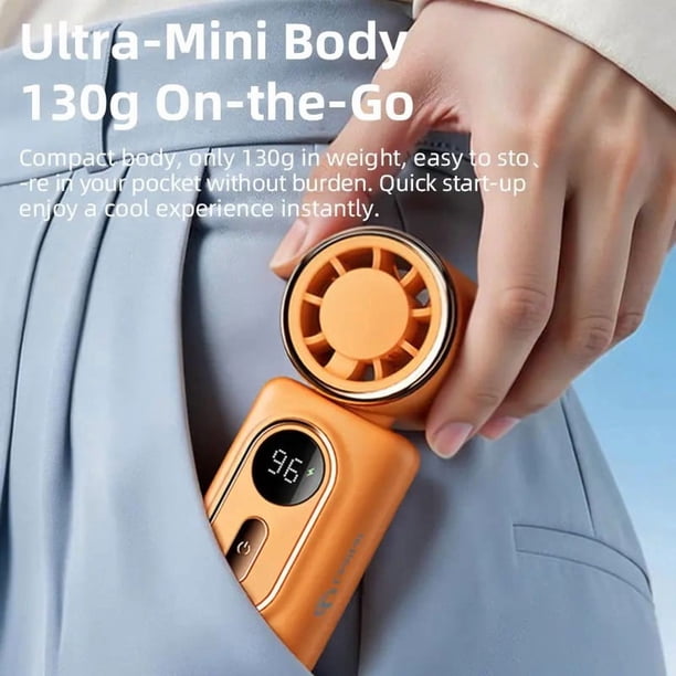 Mini Portable Handheld Clip Fan, Rechargeable Mini Clip On Fan