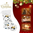 thumbnail image 4 of Coolnut Truck Tractor Christmas Stockings Christmas Presonalized Large Stocking Sock, Set of 1 Xmas Party Winter Decor Candy Bag Family Holiday Gift, 17.7 Inch, 4 of 7