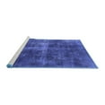 thumbnail image 2 of Ahgly Company Machine Washable Indoor Rectangle Oriental Blue Industrial Area Rugs, 6' x 9', 2 of 4