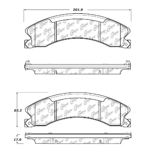 GOPARTS Replacement for 20172018 Nissan Titan Rear Disc Brake Pad Set for Nissan Titan