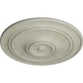 thumbnail image 3 of 40 1/4"OD x 3 1/8"P Small Classic Ceiling Medallion (Fits Canopies up to 10"), Hand-Painted Pot of Cream Crackle, 3 of 6