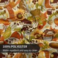 thumbnail image 4 of Autumn Tablecloth Fall Round Tablecloth 60 Inch Washable Reusable Harvest Tablecloth for Home Parties Dinner Picnic Dining Kitchen Decor, 4 of 6