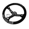 thumbnail image 3 of Suede Steering Wheel + Short Hub Adapter Kit For Mitsubishi Eclipse Lancer Galant, 3 of 6