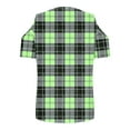 thumbnail image 5 of Plaid Short Sleeve Shirts for Women V Neck Summer Shirt Lightweight Graphic Tees Dressy Casual Blouse Women Clearance Sale Blouses, 5 of 7