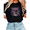 Black-1, variant on Women I'm A Dark Romance Addict Dripping Heart Graphic Tees Tops Round Neck Cotton T Shirt White S-5XL