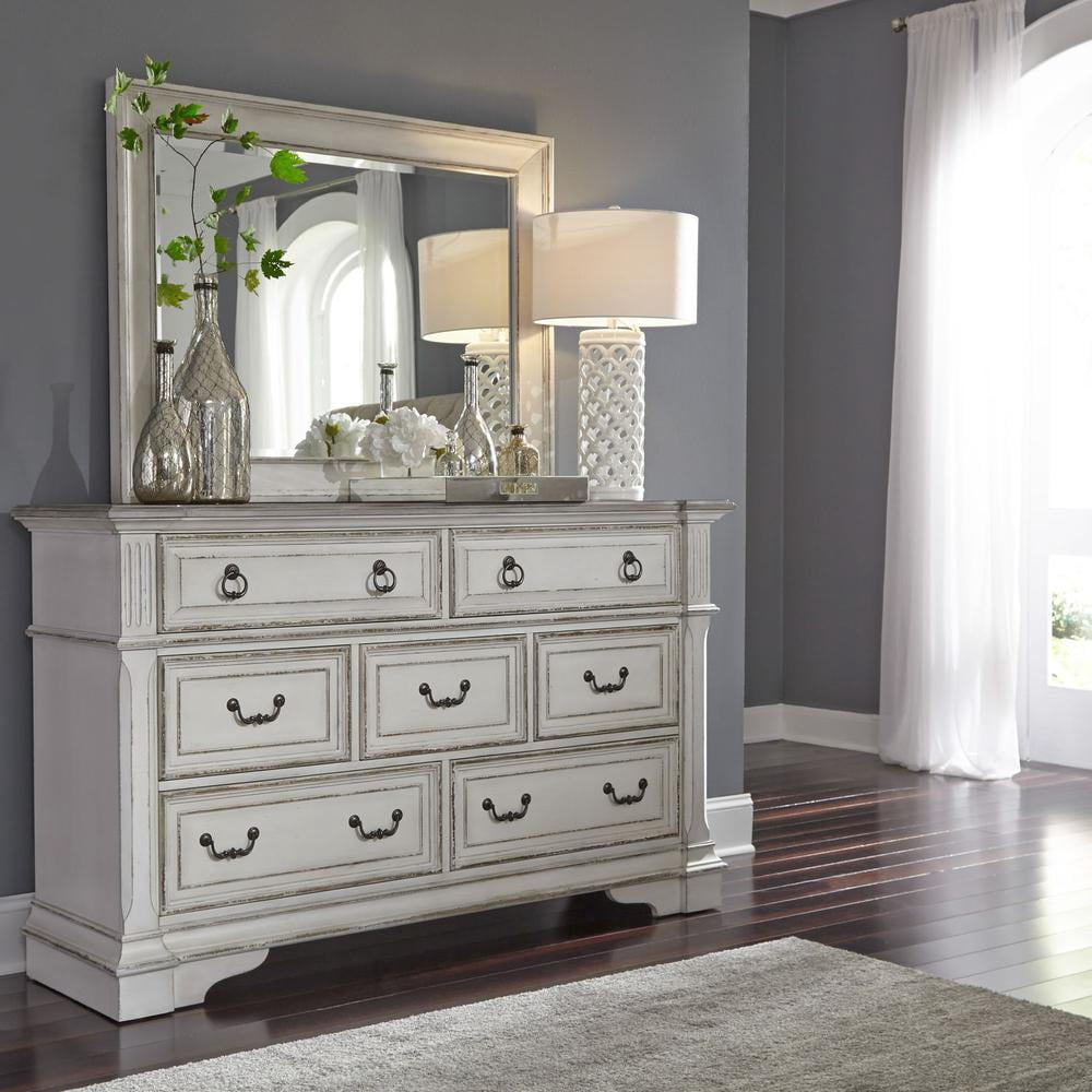 Abbey Park White 7 Drawer Dresser