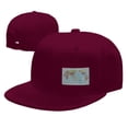 thumbnail image 4 of World Map Flat Bill Hats for Men Snapback Skull Skateboard Hats Baseball Cap, 4 of 7