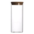 thumbnail image 2 of CNKOO Bouteille de Rangement de Cuisine en Verre Transparent avec Couvercle, 2 of 2