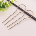 thumbnail image 4 of EeaseMX Pinzas para el cabello onduladas en forma de U de 10 piezas en forma de U Bobby Pin Hair Stick para mujeres y niñas (Bronce antiguo), 4 of 7