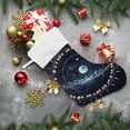 thumbnail image 6 of Coolnut 1PCS Sun and Moon Christmas Stockings Personalized 18”Large with Plush Cuff Christmas Decorations Stocking Holiday and Family Stocking Tree Fireplace Decor Decor Gifts, 6 of 7