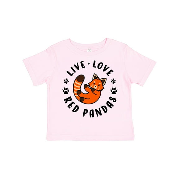 Inktastic Live Love Red Pandas Boys or Girls Toddler T-Shirt