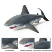 Great White Shark Toy Lifelike Shark Shaped Toy Realistic Motion Simulation Animal Model for Kids Baby