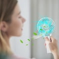 thumbnail image 6 of MOQIN Mini Portable Fan, Powerful Handheld Fan, Cute Design 3 Speed Personal Small Desk Fan, Lightweight Makeup USB Rechargeable Fan for Stylish Girl Women Travel Indoor, 6 of 7