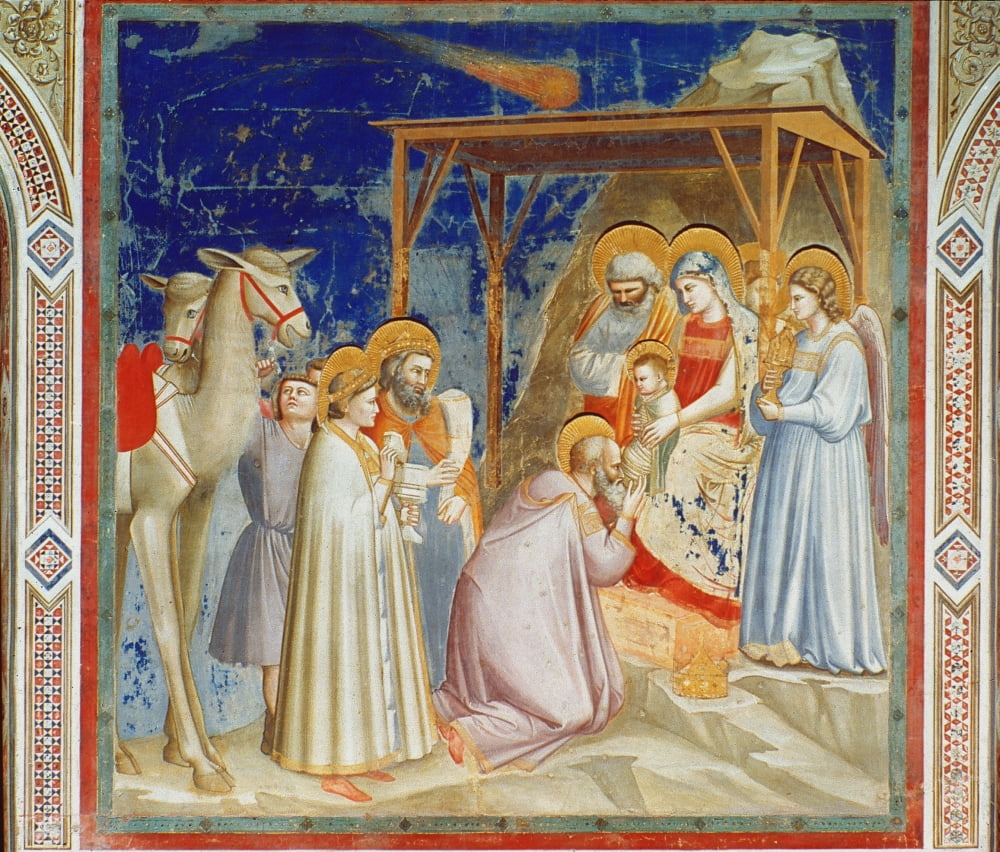 Giotto: Adoration. /N'Adoration Of The Magi.' Fresco By Giotto At The ...