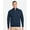 Classic Navy, variant on TM616 Cloud French Terry Quarter-Zip Pullover-Black-3XL