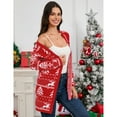 thumbnail image 3 of Yesfashion Women's Cute Cardigan Ugly Christmas Sweaters for Women 2025 Long Sleeve Sweater, 3 of 5