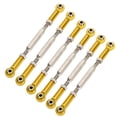 thumbnail image 3 of RC Car Push Rod, Aluminum Alloy Adjustable RC Car Turnbuckle Rod, 1/10 1/8 RC Buggy For RC Car Model Golden, 3 of 8
